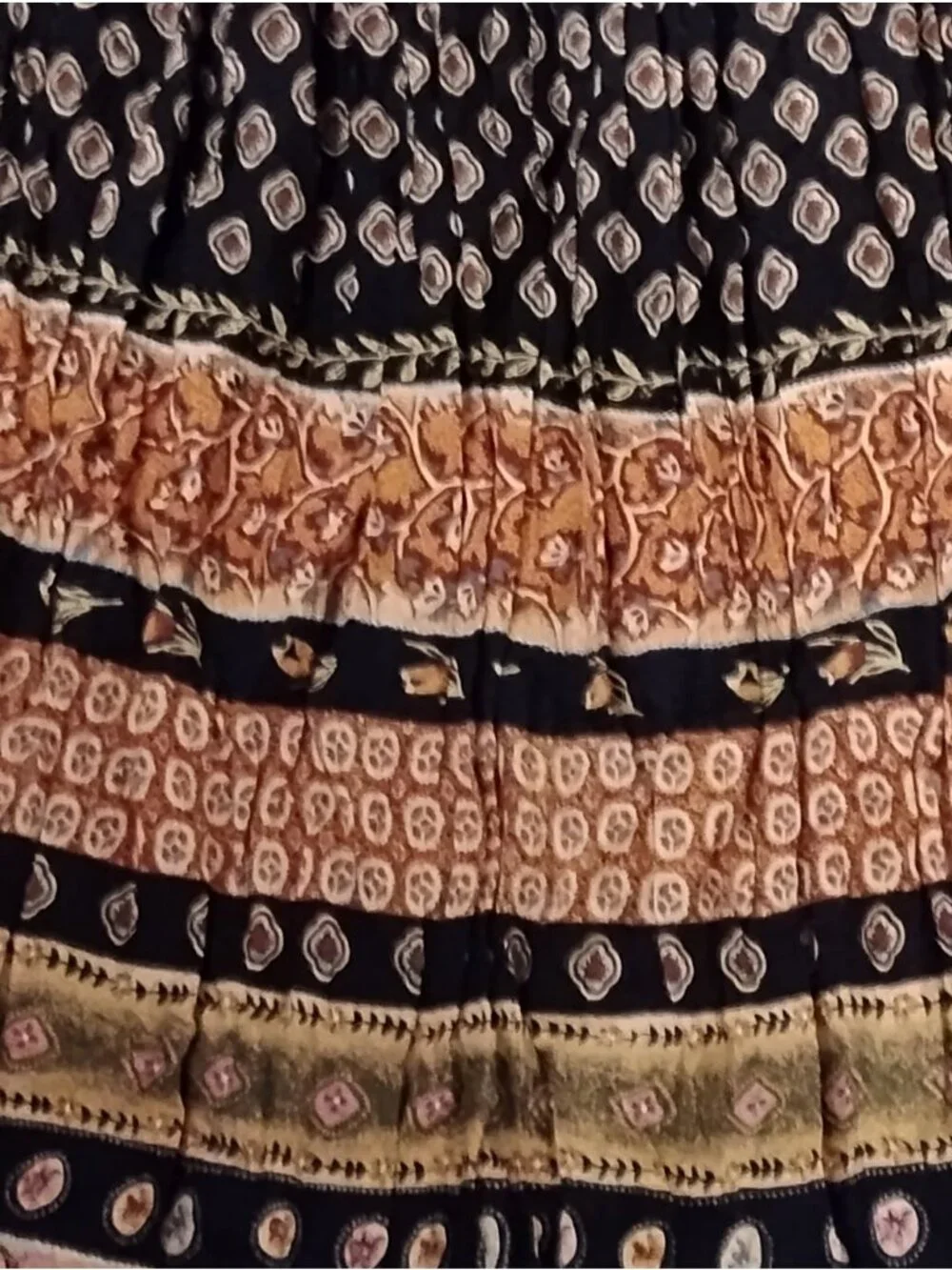 Vtg Austin Clothing Company Midi Skirt Pull On Lightweight Work Church Size L
